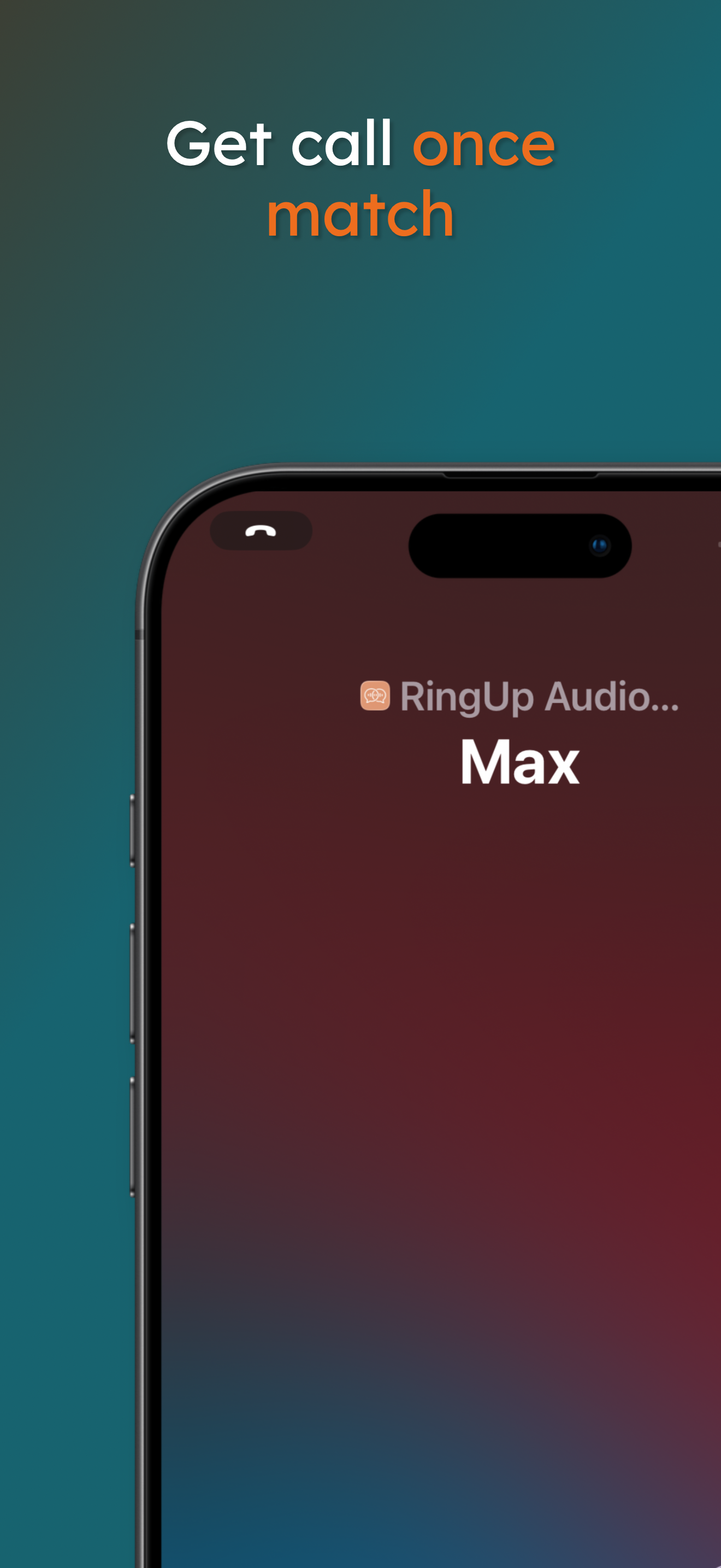 RingUp call screen